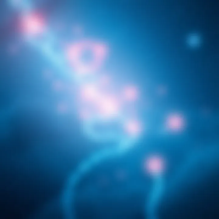 A serene depiction of the astral plane featuring soft glowing lights and gentle colors, symbolizing connection and comfort after loss.