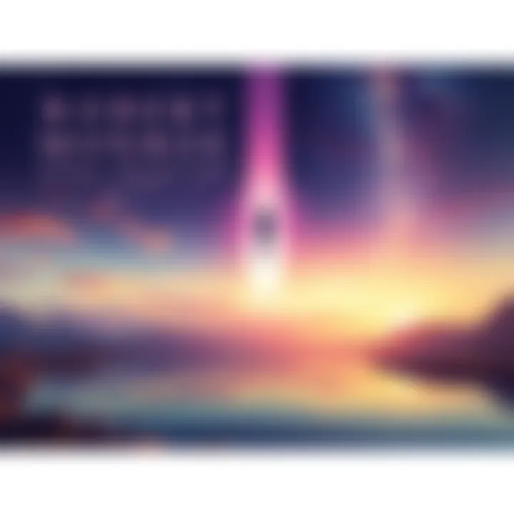 An illustration of a person floating above their physical body in a serene environment, symbolizing the idea of astral projection.