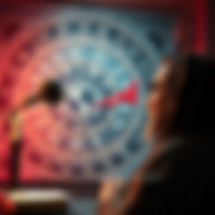 A YouTube astrologer giving insights about astrological transits with a chart in the background
