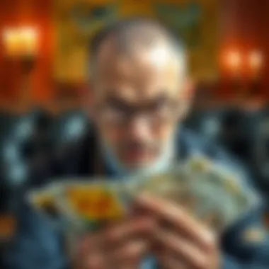 Astrologer with tarot cards An astrologer interpreting tarot cards with a concerned expression, symbolizing warnings about love and marriage struggles.