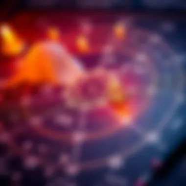 Astrological Chart with 8th House Highlighted An astrological chart showing the 8th house highlighted, symbolizing its influence in relationships and wealth.