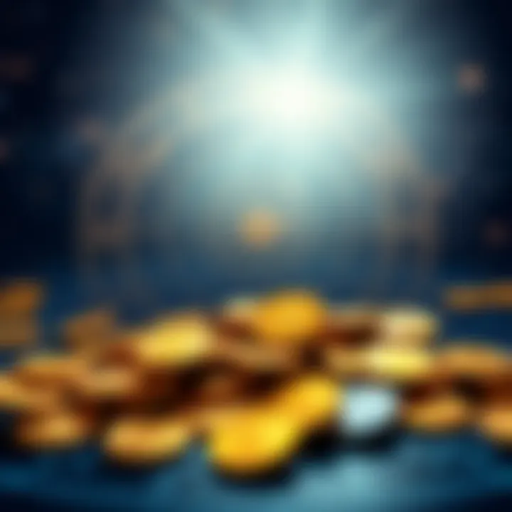 An astrological chart with zodiac signs surrounded by gold coins, symbolizing financial potential and self-sabotage.