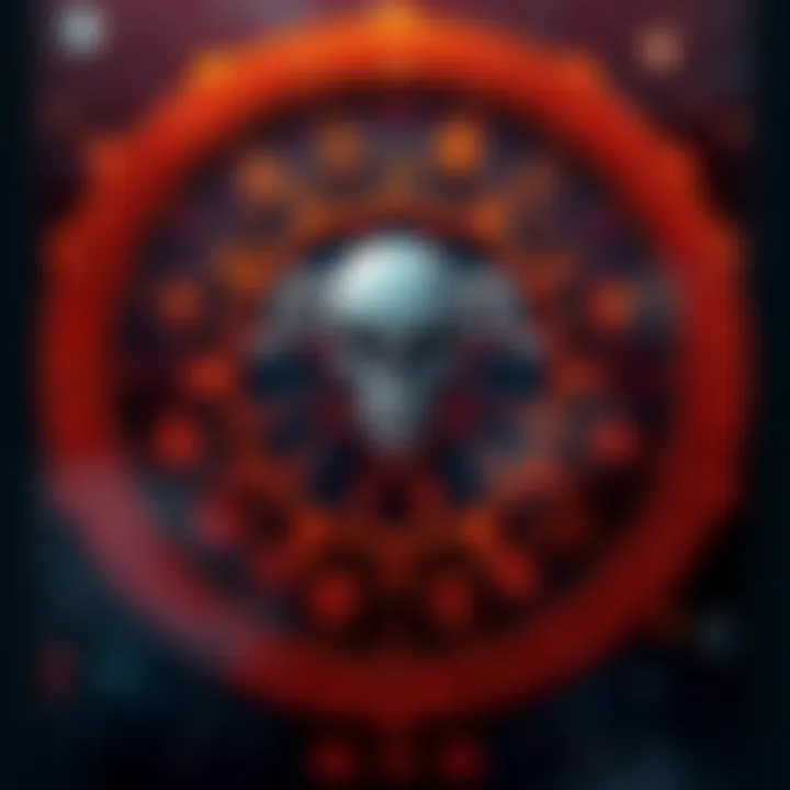 Astrological Chart of Dark Traits An astrological chart highlighting dark traits and placements associated with evil people