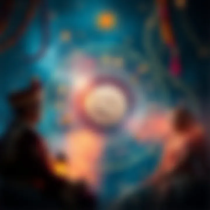 Astrological Chart with Mercury and Rahu Symbols An astrological chart depicting the Mercury and Rahu symbols, surrounded by wedding imagery representing marriage prospects.