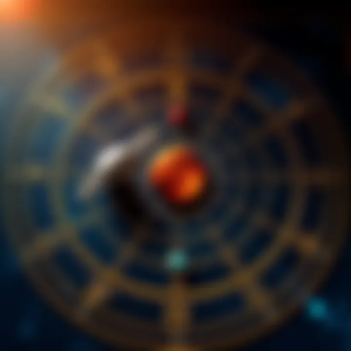 Astrological Chart with Planetary Symbols An astrological chart displaying symbols for planets, including Chiron and Vertex, surrounded by zodiac signs.