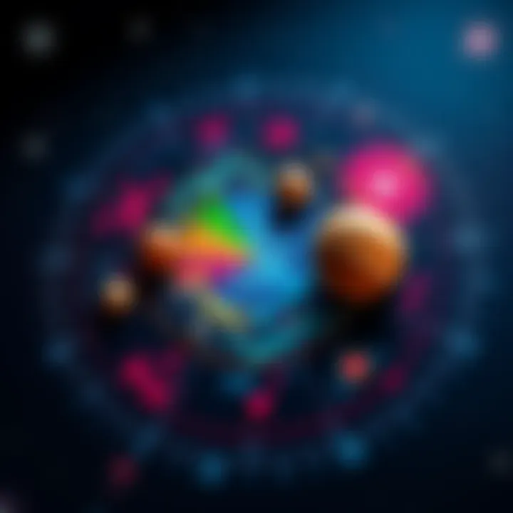 A colorful astrological chart showing planets in different houses, highlighting Vargottama concepts and their influences.