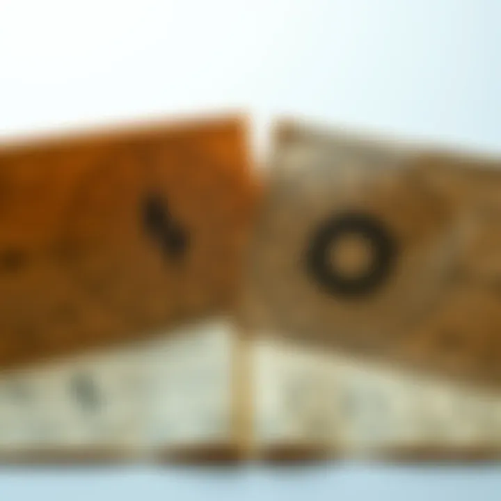 Two astrological charts placed side by side with zodiac signs and planetary symbols visible, illustrating compatibility analysis.