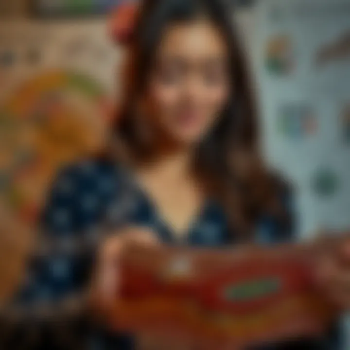 A 34-year-old woman examining her astrological charts with a wedding ring in the foreground, showing her curiosity about her future husband.