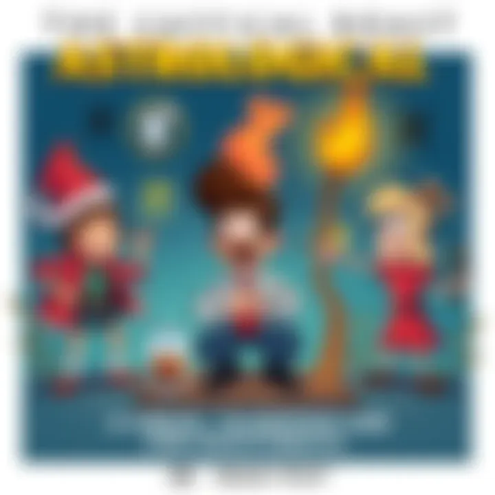 Astrological Roast A humorous illustration showing symbols for Virgo, Scorpio, and Sagittarius, with a character representing these traits playfully reacting to different situations.