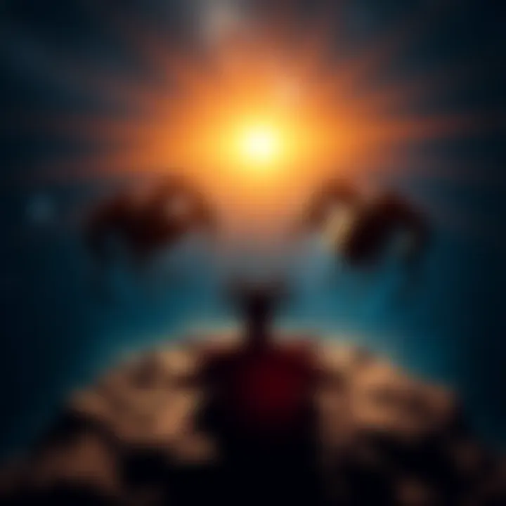 Astrological Signs Astrological signs symbolizing Gemini, Scorpio, and Aries against a starry background