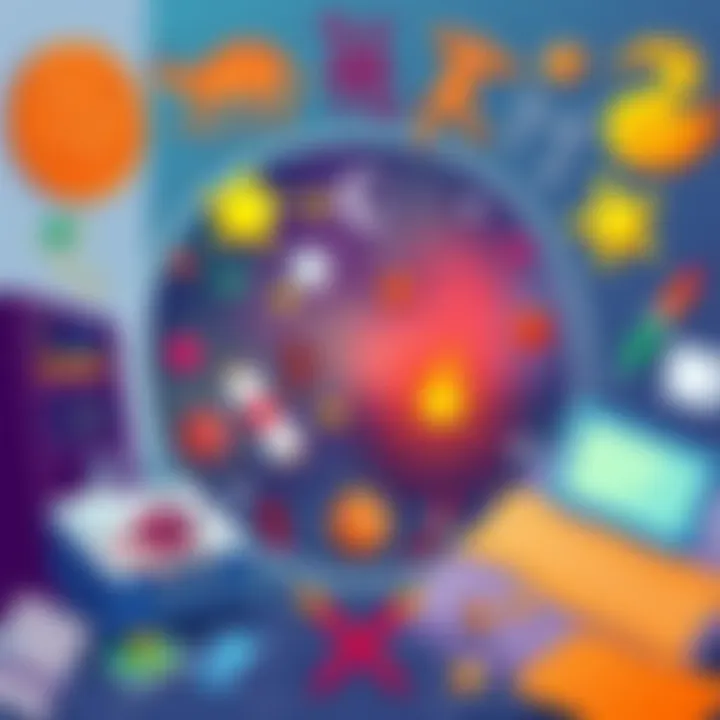 Astrological Signs and Pet Peeves Theme A vibrant illustration showing various astrological signs surrounded by common pet peeves, like a messy room and loud noises, inviting people to share their experiences.