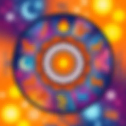 A colorful illustration showing various sun signs arranged in a circle, with symbols and traits associated with each sign, highlighting individuality over stereotypes.