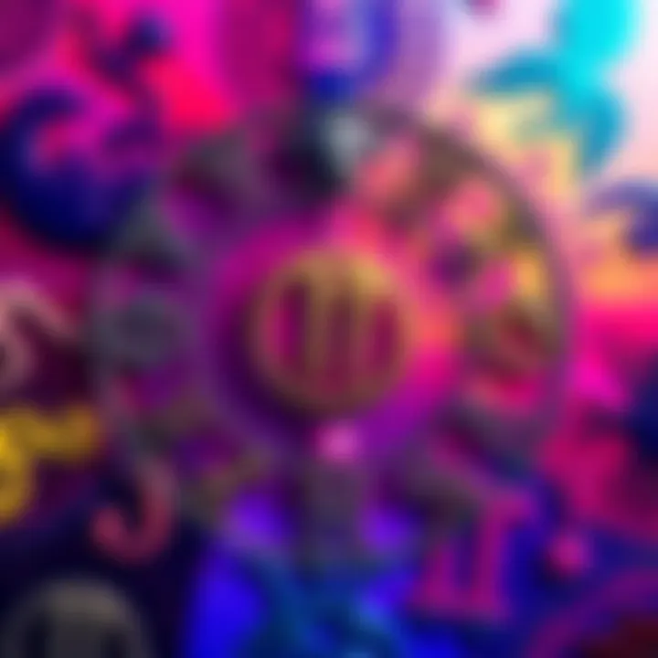 A collection of astrological symbols against a colorful background representing their significance in people's lives.