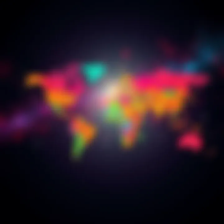 A colorful world map with astrological signs overlaying different regions, representing the connection between astrology and ethnicity.