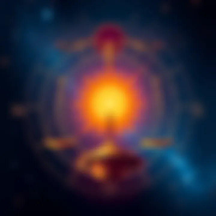 Illustration of Saturn, Sun, and Mercury symbols in the 10th house, representing career and public perception in Libra.