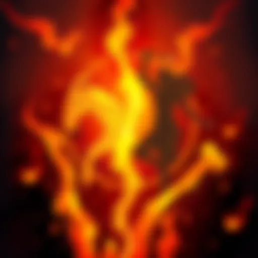 Illustration showing symbols of Mars and Venus amidst fire elements, representing sensuality and sexual drive in astrology.