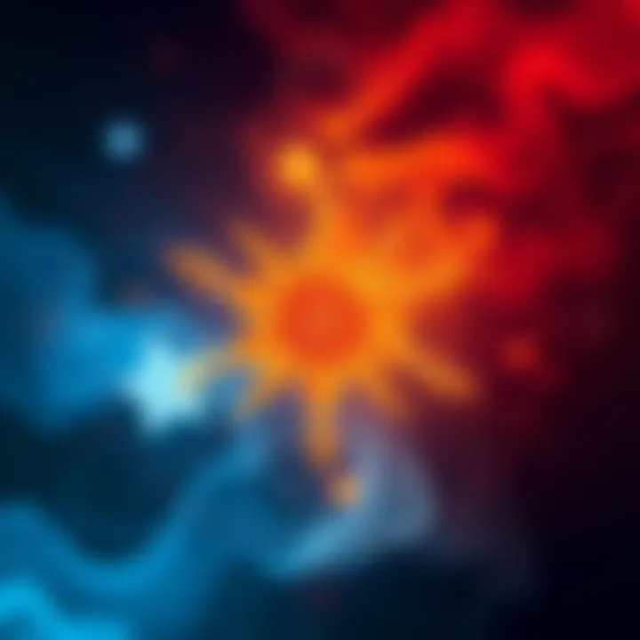 A graphic representation of the astrological symbols for Rahu and Ketu, illustrating their roles in astrology and personal experience during their phases.