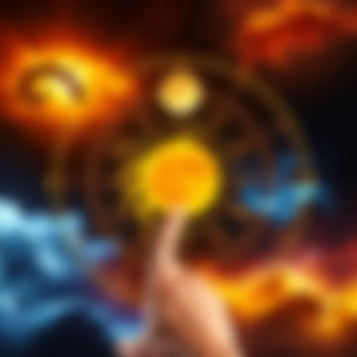 Astrology Chart with Signs An astrology chart displaying Leo Sun, Scorpio Moon, and Taurus Rising signs, representing personality traits and first impressions.