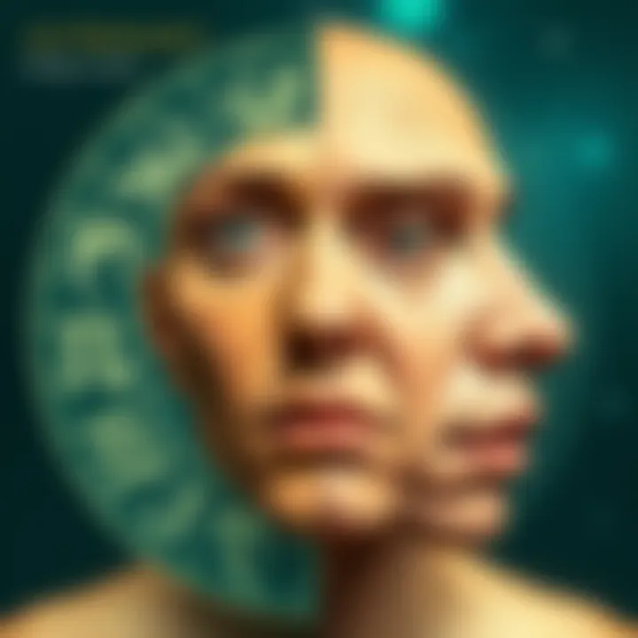 An astrology chart with zodiac signs next to a face showing unique features, representing the connection between astrology and appearance.