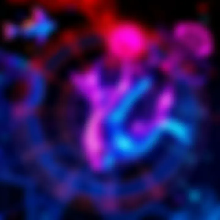 A colorful astrology chart featuring the Pisces symbol, highlighting different houses and their influences on personality and relationships.