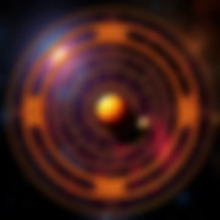 A detailed astrology chart showing various planets in different houses, highlighting the 6th, 8th, and 12th houses, with symbols for each planet and house.