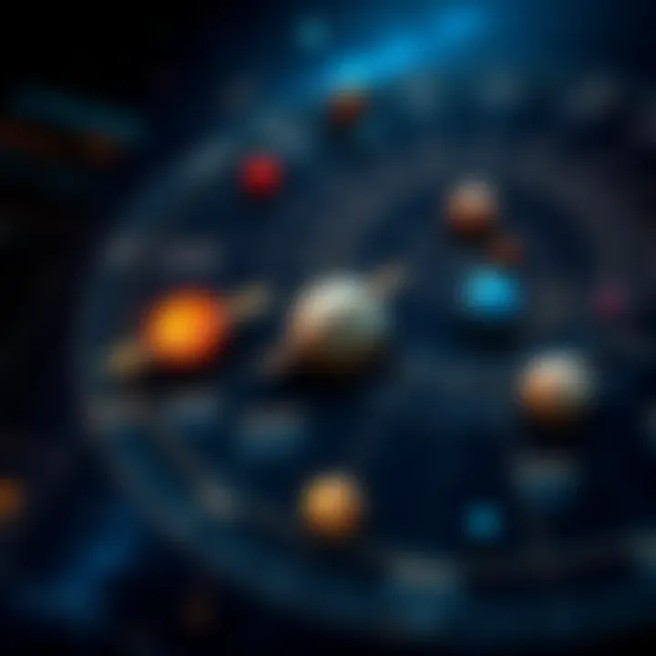 An astrology chart showing various planets, signs, and retrograde symbols, indicating potential challenges and placements.