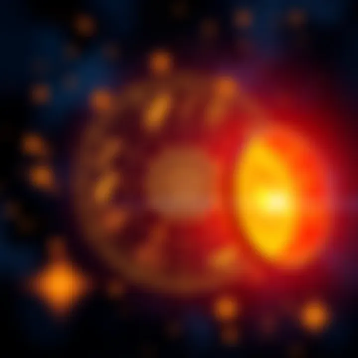 Astrology Chart and Stars A vibrant astrology chart surrounded by twinkling stars, symbolizing the influence of celestial events on personal experiences.