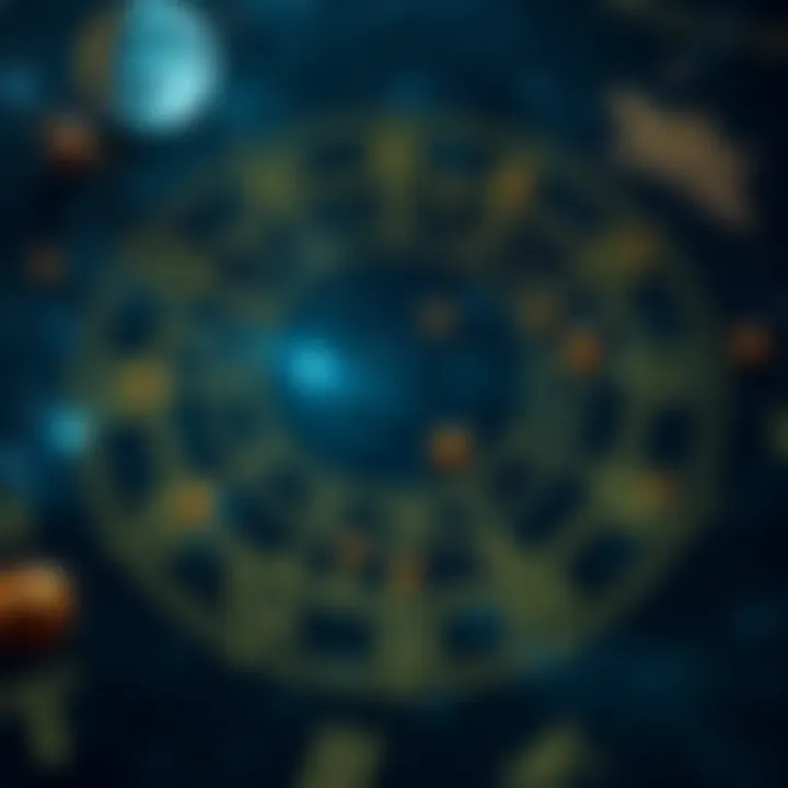 Astrology Chart and Stars An astrology chart with stars and planets, representing the characteristics of 12th housers in astrology.