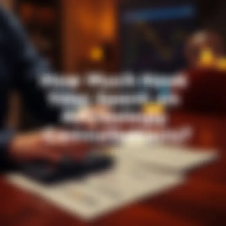 A person reviewing astrology consultation expenses with a calculator and notes on a table