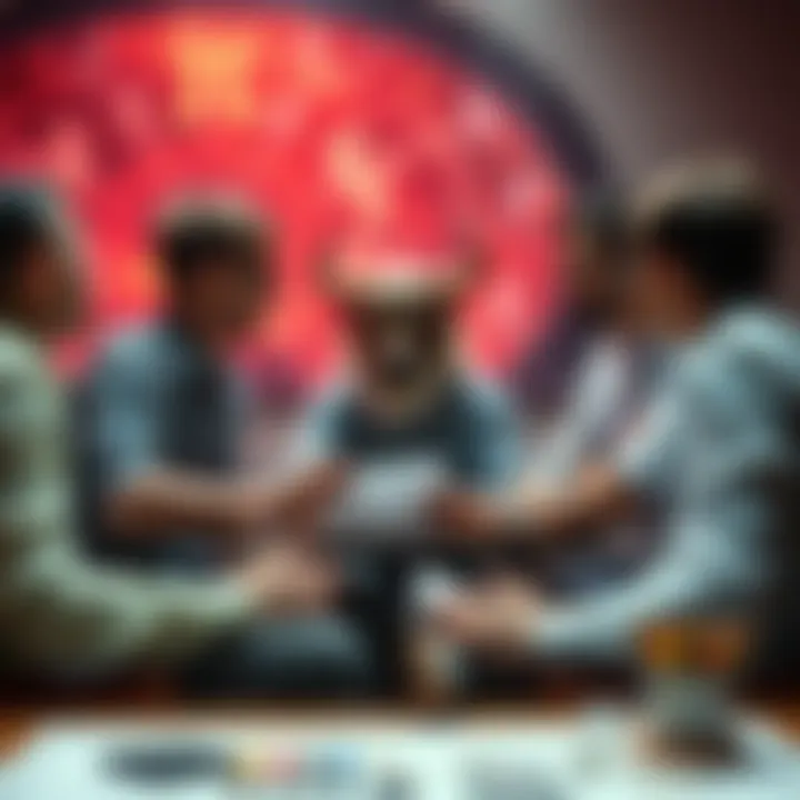 A group of astrology enthusiasts discussing Pisces and Taurus compatibility with charts and discussions around them