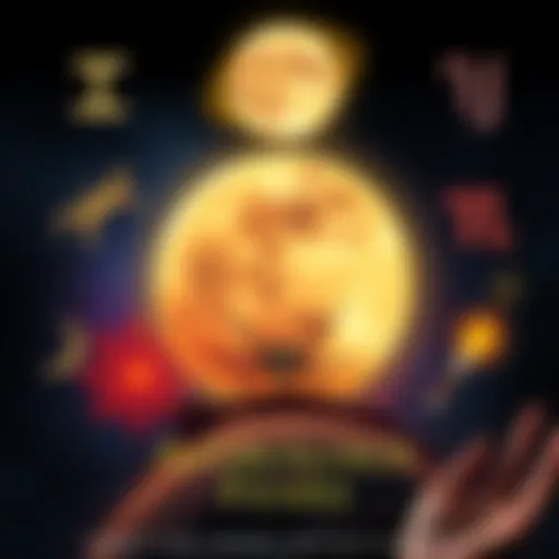 A collage featuring zodiac signs, a moon, and symbols of different phobias like spiders and heights, inviting people to share their astrological details and fears.