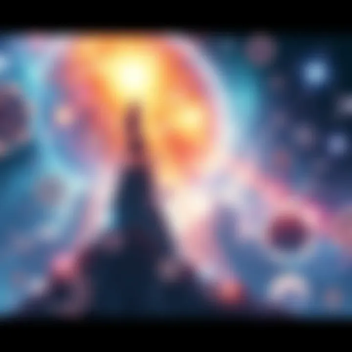 A vibrant cosmic landscape illustrating the optimism of astrological shifts in 2026