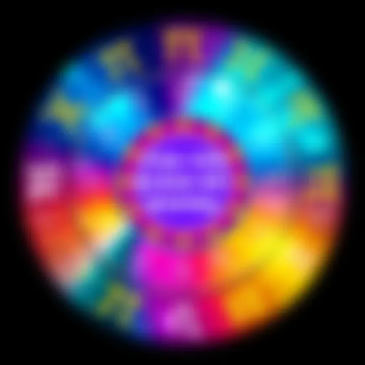 A colorful illustration showing various zodiac signs in a circular layout with question marks, inviting viewers to guess their rising signs.
