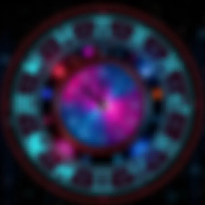A collage of zodiac symbols with a digital clock showing time passing, symbolizing updates to astrology practices.