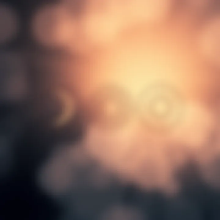 Astrology Signs Three zodiac symbols representing rising, moon, and sun signs with a soft background