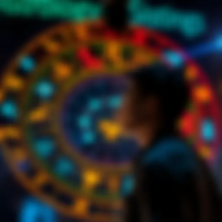 A person looking at a chart of zodiac signs with a thoughtful expression, questioning their astrological identity.