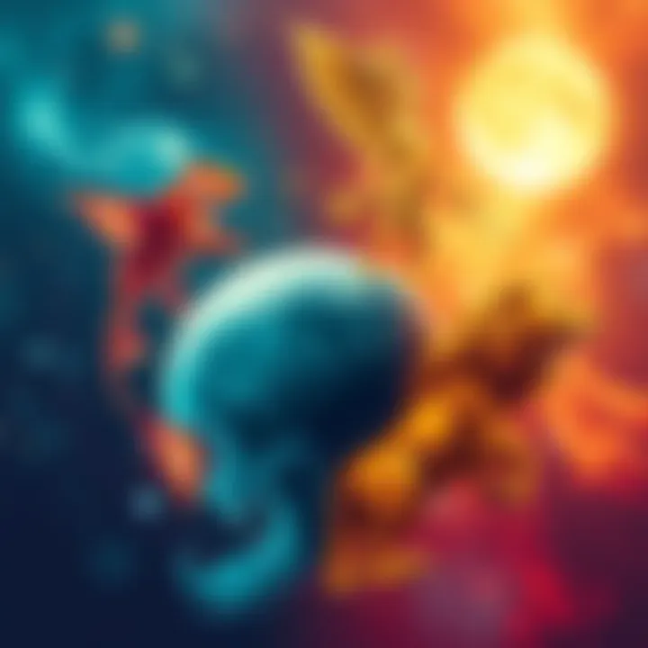 A visual representation of Pisces, Virgo, and Leo symbols showing their characteristics and connection.