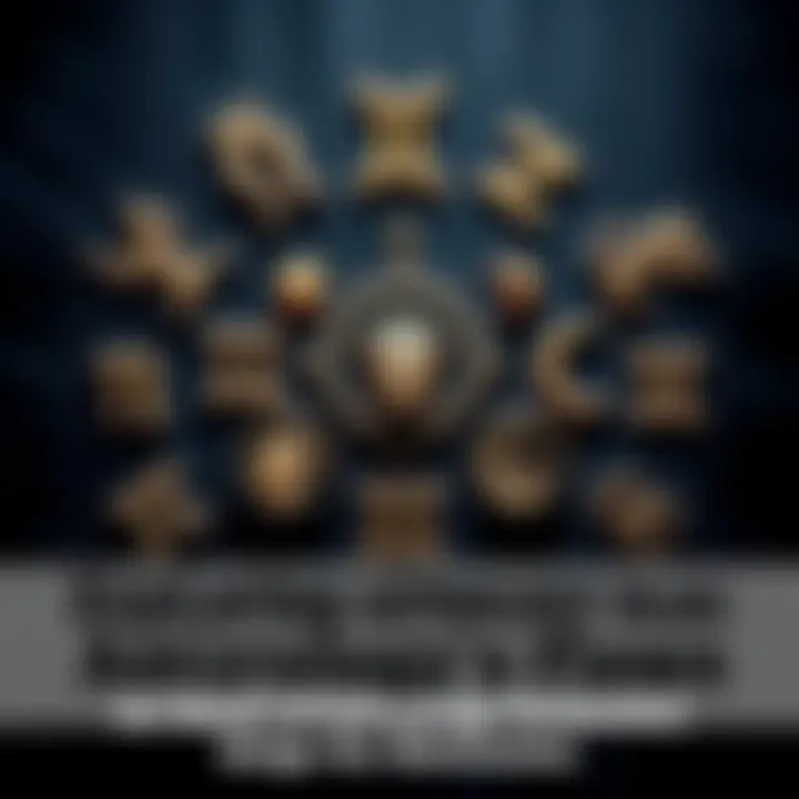A collection of astrology symbols and zodiac signs on a dark background, inviting discussion about their validity.