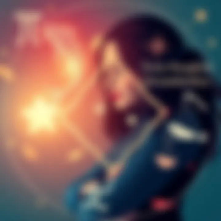 Illustration of zodiac signs associated with mother-daughter relationships, featuring symbols for Pisces and Libra.