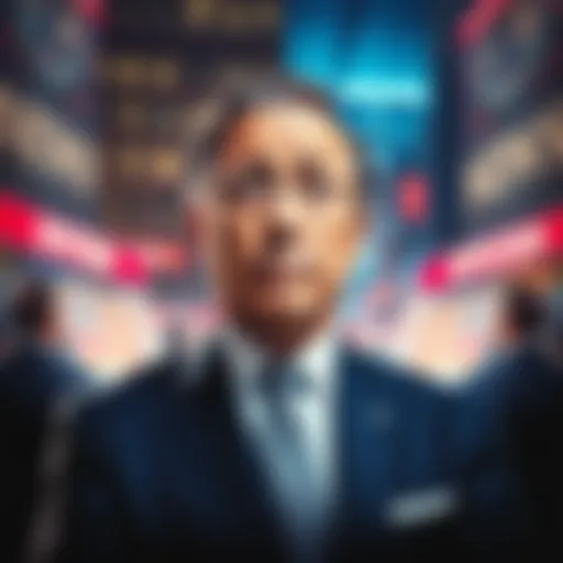 A split image showing an astronomer CEO in a suit looking concerned alongside headlines about Epstein's powerful connections, representing distractions in the news.