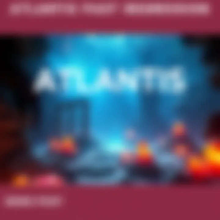 A serene underwater scene representing Atlantis, featuring ancient ruins, glowing crystals, and ethereal light, symbolizing past life exploration.