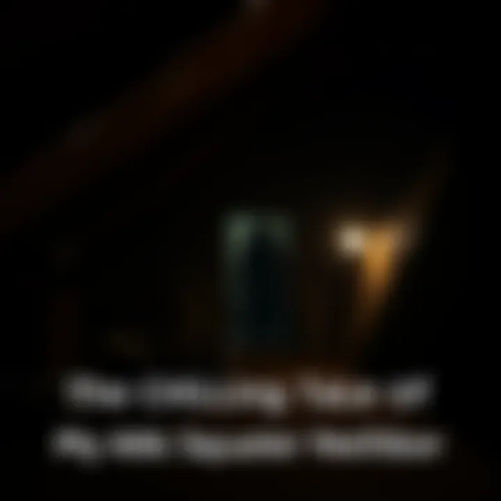 A dimly lit attic with a shadowy figure lurking, evoking suspense and intrigue. A mysterious figure hidden in the shadows of an attic, representing the chilling story of a secret neighbor.