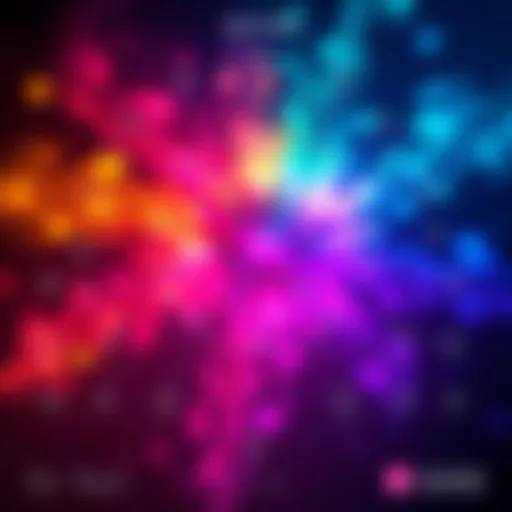 A colorful chart displaying different aura colors and their meanings related to personality and emotions.