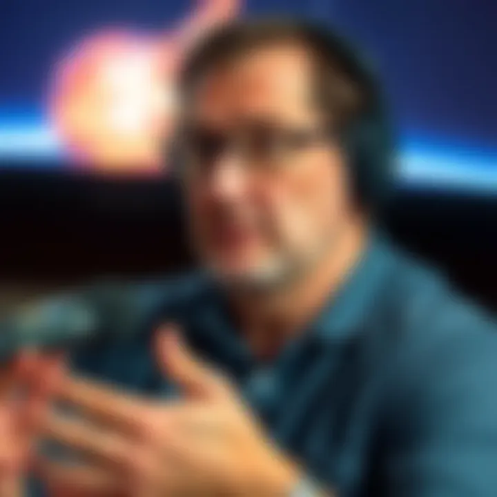 Avi Loeb speaking about NASA's alleged withholding of comet images on a podcast
