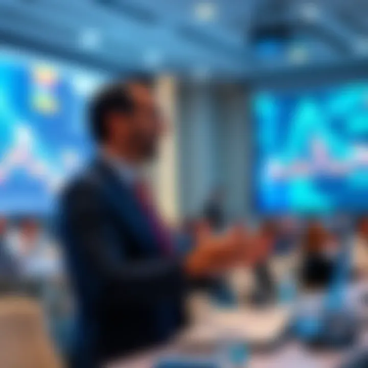 Dr. Avi Loeb discussing AI/3ATLAS findings in a conference setting