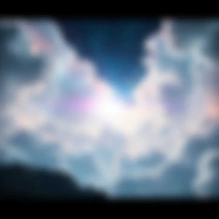 A surreal representation of the boundary between wakefulness and dreams, featuring soft transitions of light and shadow that depict the ethereal nature of the liminal space.