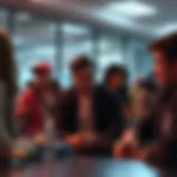 People in the L0re community experiencing awkward situations during a discussion