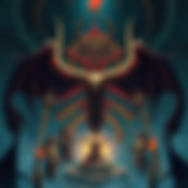 Baal and Moloch Symbols Illustration showing ancient symbols associated with Baal and Moloch, surrounded by dark imagery depicting elite rituals.