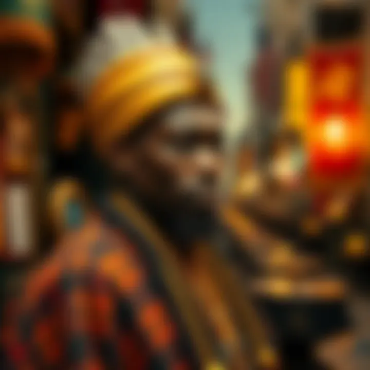 Person looking for a Babalawo in New York City for Mano de Orula ceremony, with traditional spiritual items in the background.