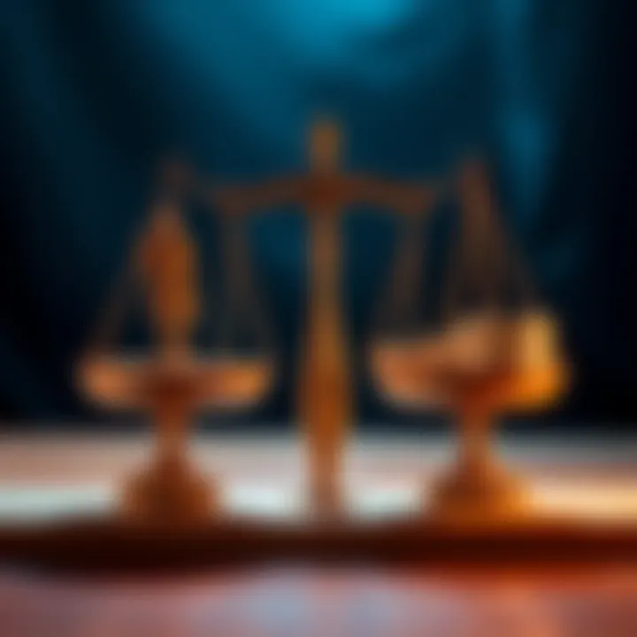 A visual representation showing scales balancing career, relationships, and wealth symbols.